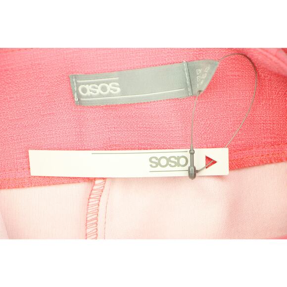 ASOS Bright Pink Belted High Waisted Shorts NWT 8 - Picture 3 of 3